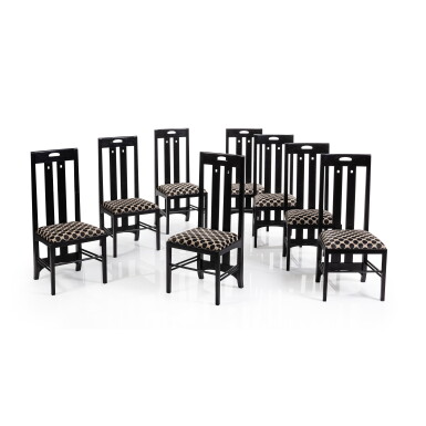 View full screen - View 1 of Lot 239. Set of eight chairs, Ingram Low model.