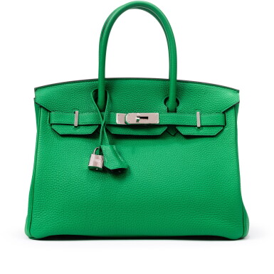 View full screen - View 1 of Lot 610. Bambou Togo Birkin 30 Palladium Hardware, circa 2010.