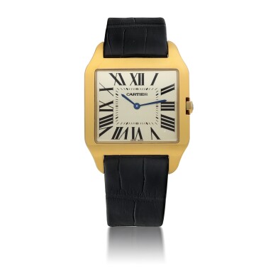 View full screen - View 1 of Lot 111. CARTIER | SANTOS DUMONT, REF 2649 YELLOW GOLD WRISTWATCH CIRCA 2005.