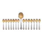 An American Silver Fifteen-Piece Terrapin Set, Gorham Mfg. Co., Providence, Circa 1880-85