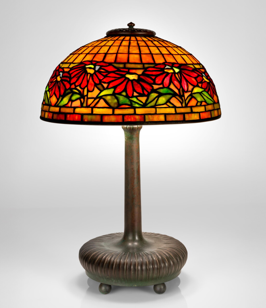 View full screen - View 1 of Lot 232. "Poinsettia" Table Lamp.