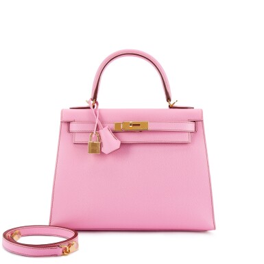 View full screen - View 1 of Lot 9606. Important Private Collection: 5P Bubblegum Pink Epsom Kelly 28 Sellier Gold Hardware, 2014 .