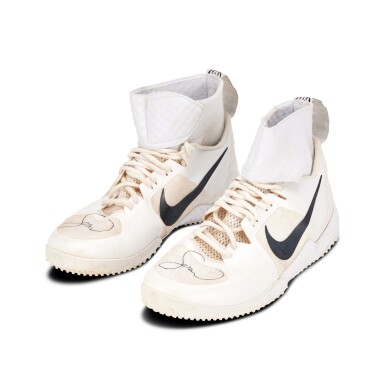 View full screen - View 1 of Lot 28. Serena Williams 2016 Wimbledon Match Worn and Dual Signed Sneakers | 300th Career Grand Slam Victory | Championship Run.