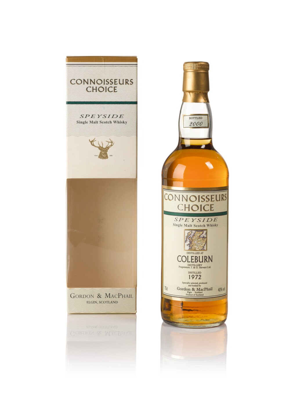 View full screen - View 1 of Lot 185. Coleburn Gordon & MacPhail Connoisseurs Choice 40.0 abv 1972 .