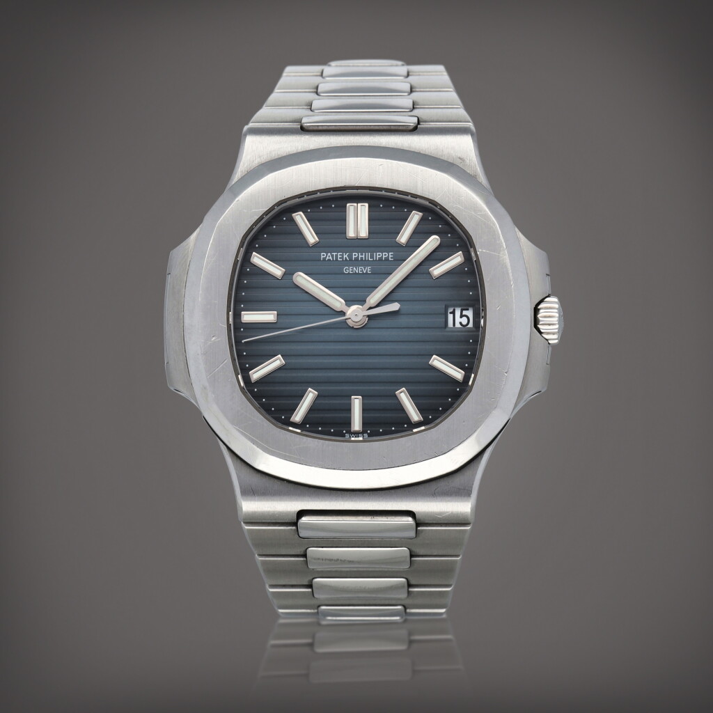 View full screen - View 1 of Lot 50. Nautilus, Reference 5711/1A-010 A stainless steel wristwatch with date and bracelet Circa 2010 | 百達翡麗 | Nautilus 型號 5711/1A-010 精鋼鍊帶腕錶備日期顯示,製作年份約 2010.