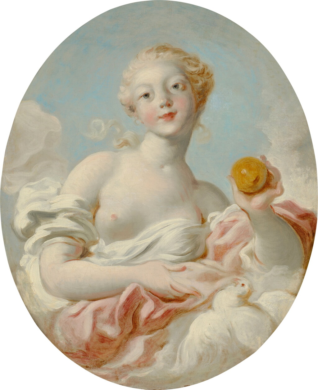 View full screen - View 1 of Lot 30. Portrait of a Lady, Said to be Marie-Catherine Colombe, as Venus.