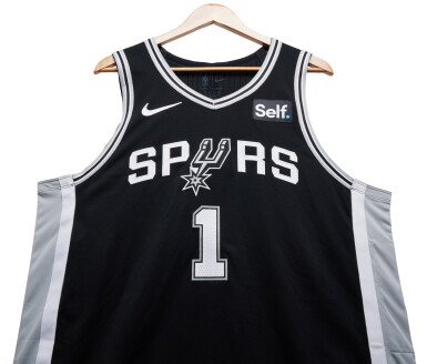 View full screen - View 1 of Lot 3. Victor Wembanyama San Antonio Spurs 2023-2024 Game Worn Icon Edition Jersey.