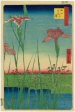 Utagawa Hiroshige (1797-1858) | Horikiri Iris Garden (Horikiri no hanashobu) | Edo period, 19th century    