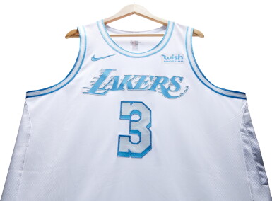 View full screen - View 1 of Lot 29. Anthony Davis Los Angeles Lakers 2020-2021 Game Worn Away Jersey.