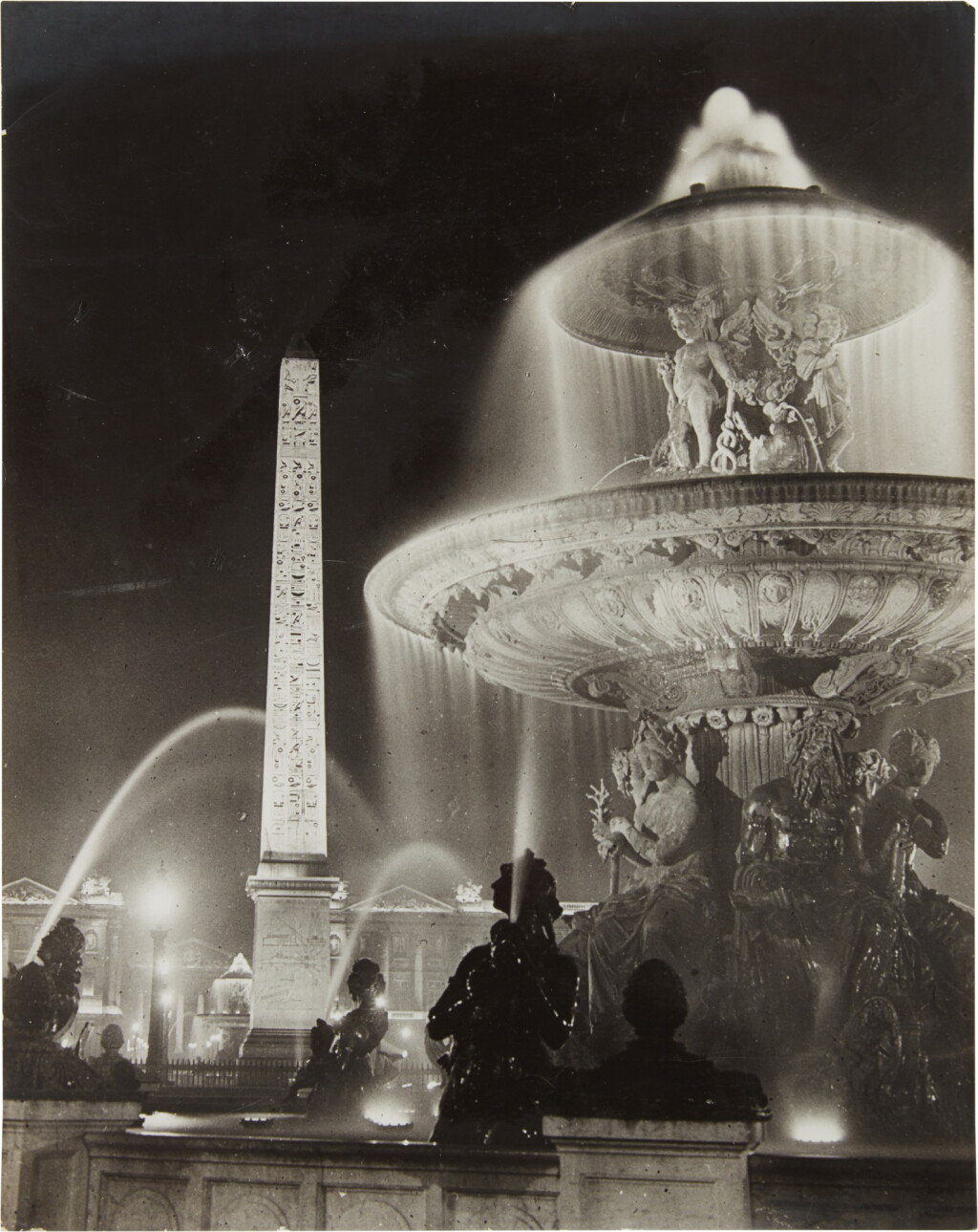 View full screen - View 1 of Lot 61. Place de la Concorde at Night.