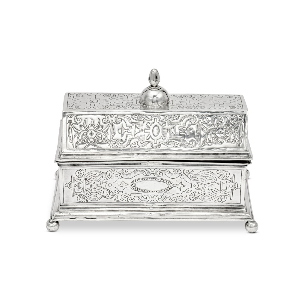 View full screen - View 1 of Lot 291. A Spanish Colonial Silver Casket, Mexico City, Early 17th Century.