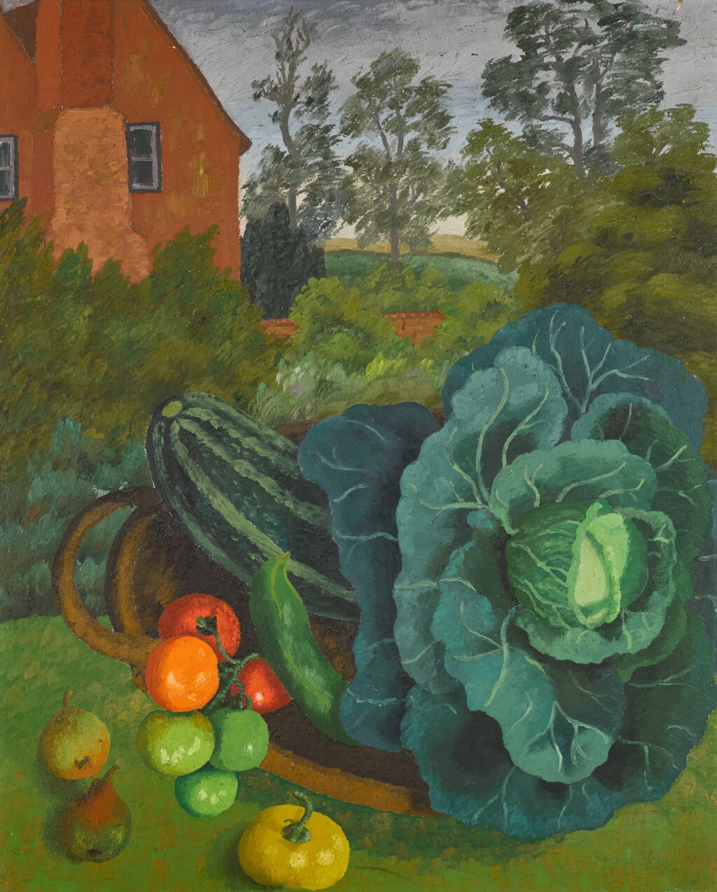 View full screen - View 1 of Lot 16. Still Life in Summer Garden.