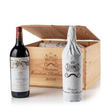 View full screen - View 1 of Lot 252. Château Mouton Rothschild 2005 (6 MAG).
