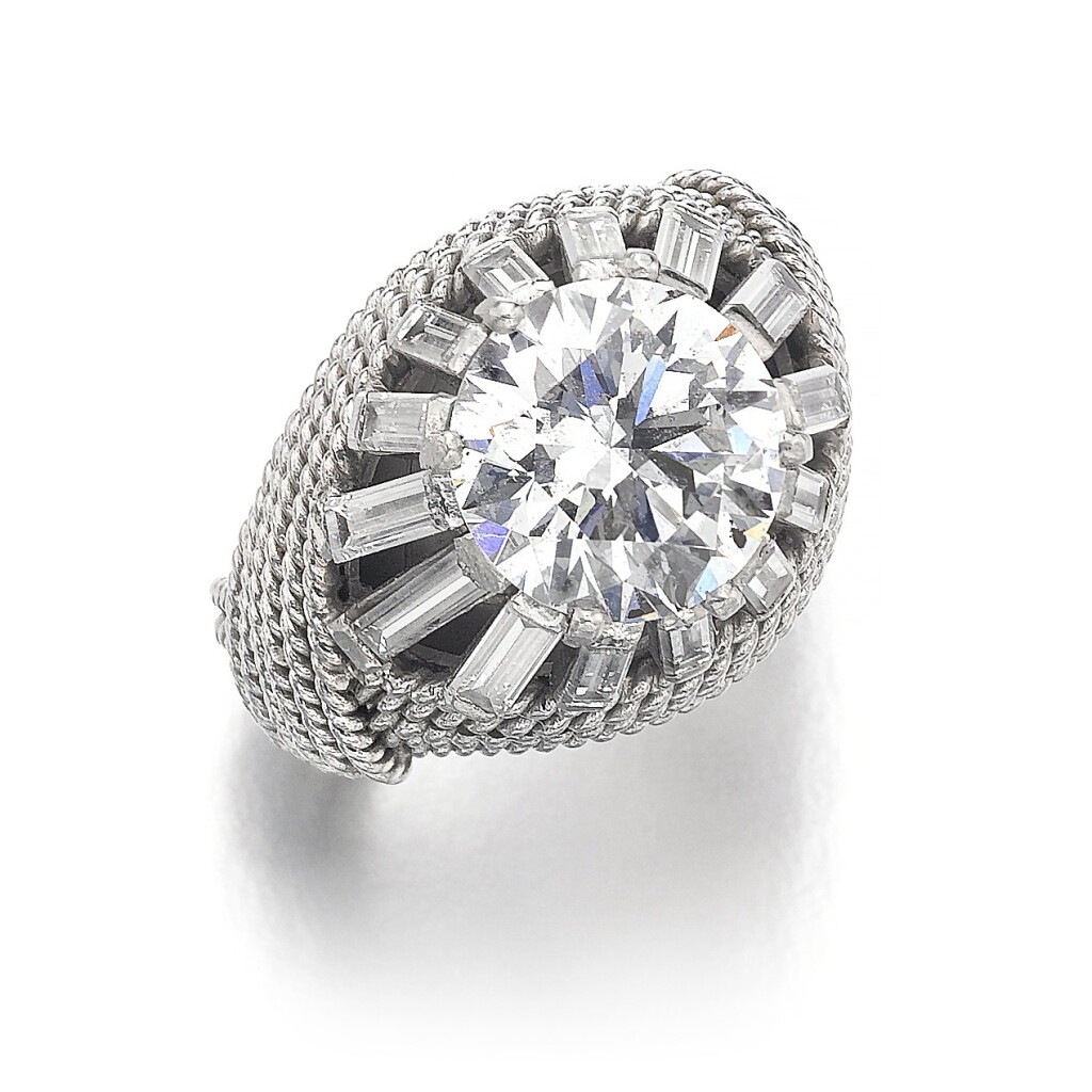 View full screen - View 1 of Lot 736. Sterlé | Diamond ring, 1950s | Sterlé | 鑽石戒指,1950年代.