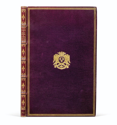View full screen - View 1 of Lot 46. Le Roi Louis-Philippe et le droit de grâce. 1897. Aux armes du duc d'Aumale, offert au président Fallières..
