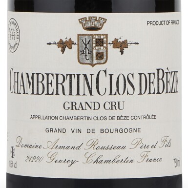 View full screen - View 1 of Lot 38. Chambertin, Clos de Bèze 2004 Domaine Armand Rousseau (4 BT).