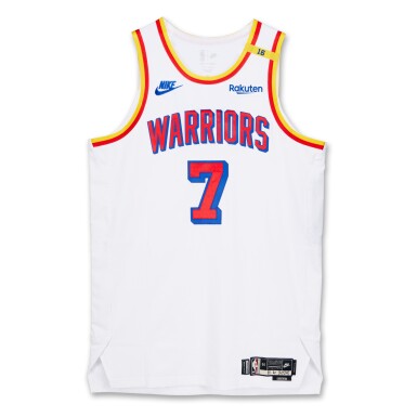 View full screen - View 1 of Lot 42. Buddy Hield Golden State Warriors 2024-2025 Game Worn Classic Edition Jersey.