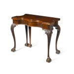 An Important Chippendale Five-Legged Serpentine-Front Games Table, New York, Circa 1765