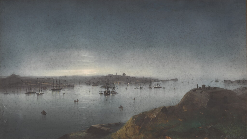 View full screen - View 1 of Lot 19. CARLO BOSSOLI | The Bosphorus, by Night.