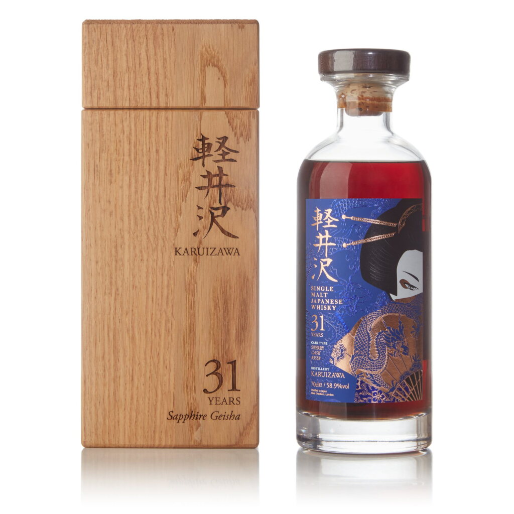 View full screen - View 1 of Lot 42. Karuizawa Sapphire Geisha 31 Year Old Cask #3558 58.9 abv NV (1 Bottle 70cl).