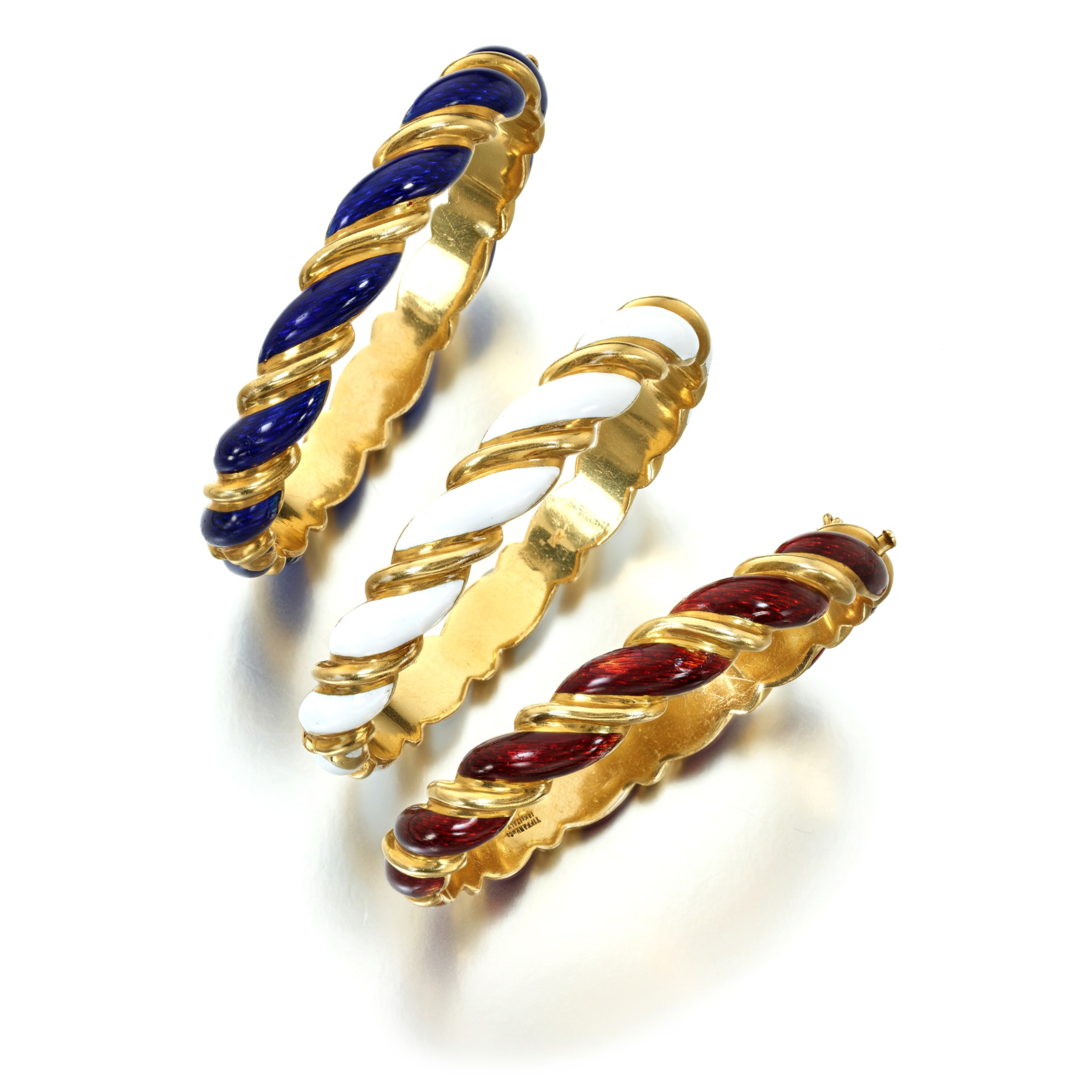 Enamel Bangle Three Gold and Enamel Bangles | Fine Jewelry | 2025 | Sotheby's