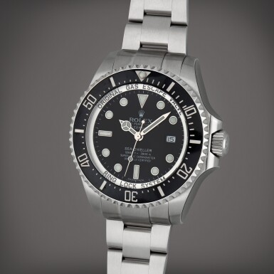 View full screen - View 1 of Lot 155. Sea-Dweller 'Deepsea', Reference 116660 | A stainless steel wristwatch with helium escape valve, date and bracelet | Circa 2018.