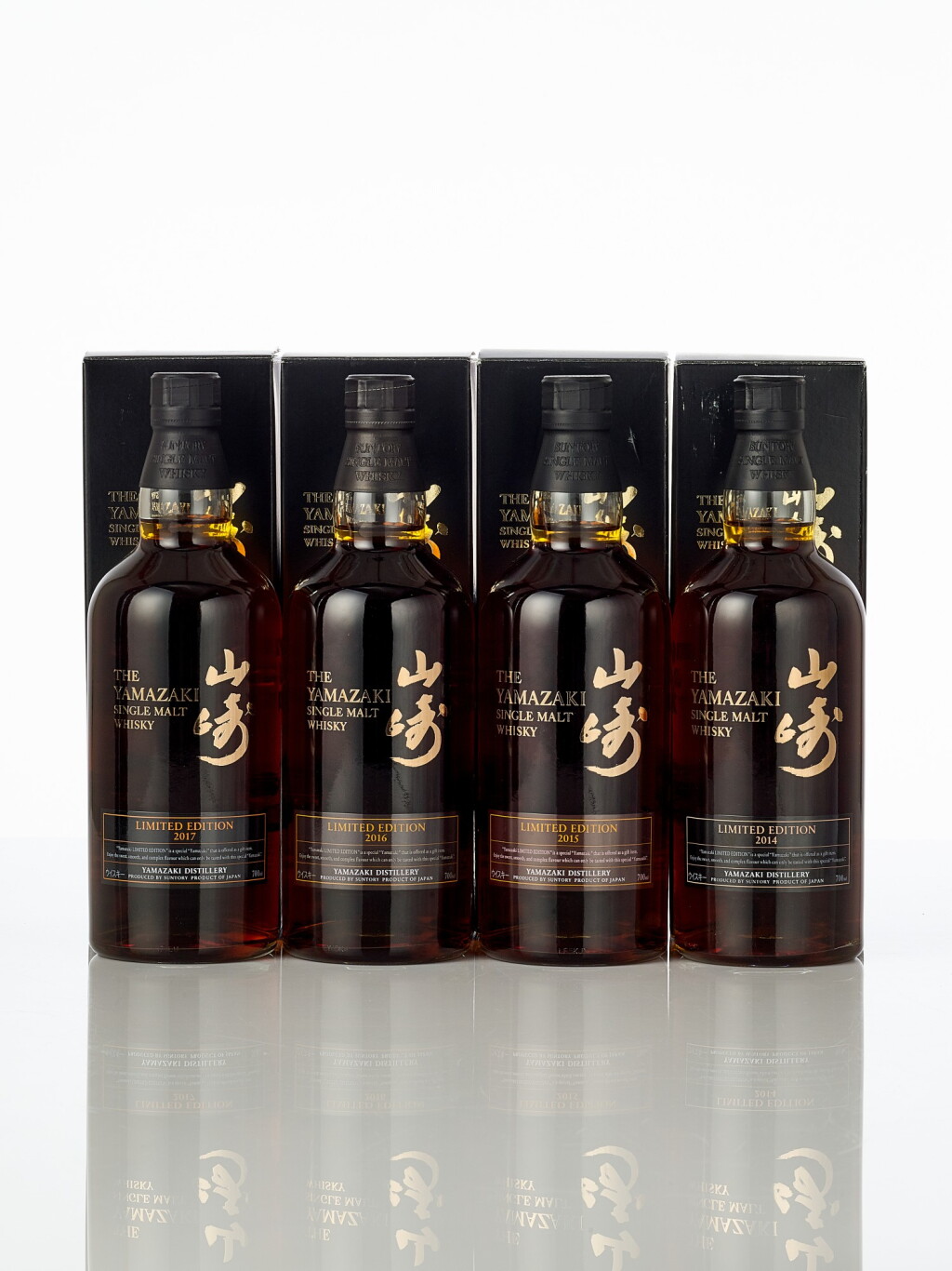 View full screen - View 1 of Lot 5046. 山崎Yamazaki Limited Edition 2014 - 2017 (4 BT70).