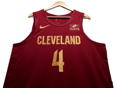 View full screen - View 1 of Lot 58. Evan Mobley Cleveland Cavaliers 2023-2024 Game Worn Icon Edition Jersey | Double-Double.