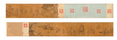 View full screen - View 1 of Lot 2528. 李公麟(款) 羅漢受經圖|Attributed to Li Gonglin, Luohans.