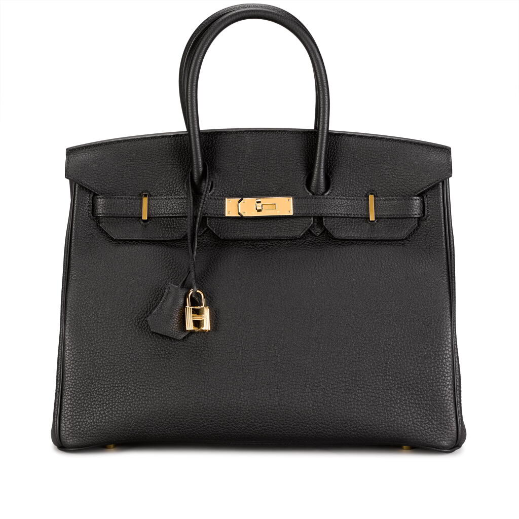 View full screen - View 1 of Lot 60. Black Togo Birkin 35 Gold Hardware, 2022.