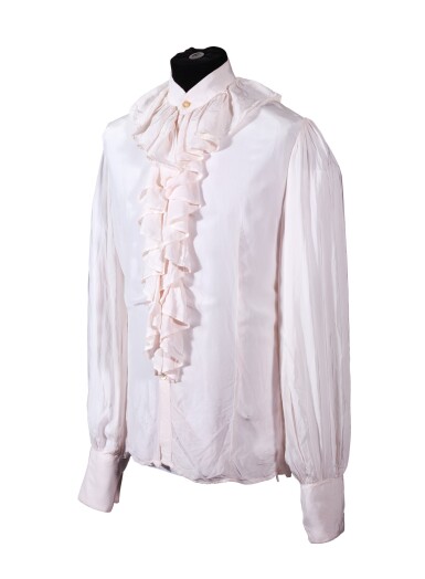 View full screen - View 1 of Lot 8. GEORGE HARRISON | White shirt with ruffle collar, c.1968.