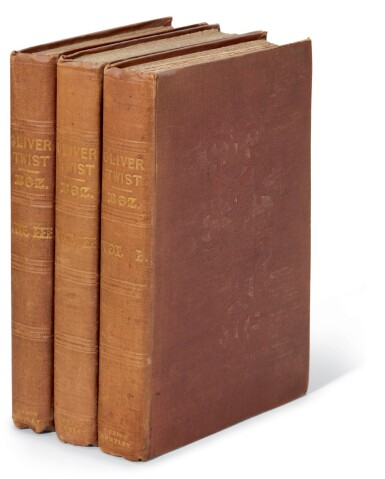View full screen - View 1 of Lot 45. Dickens, Oliver Twist, 1838, first edition, second issue.