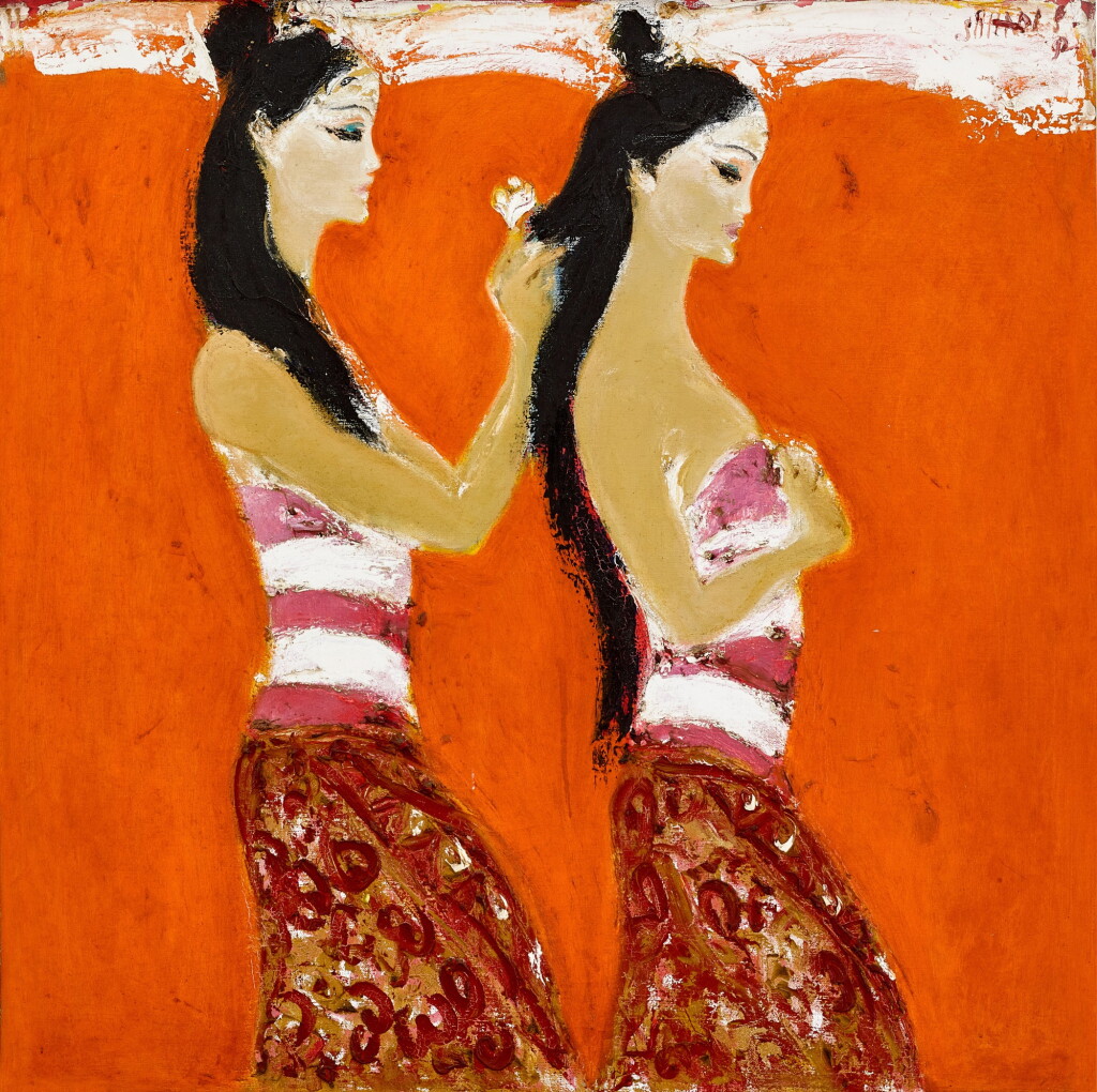 View full screen - View 1 of Lot 776. Srihadi Sudarsono 斯裡哈迪·蘇達索諾 | Dialogue of the Dancers 舞者對話.