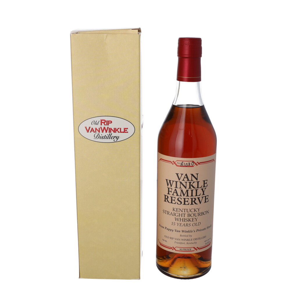View full screen - View 1 of Lot 19. Van Winkle 15 Year Old Family Reserve 90 proof NV (1 BT75).