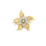 Clip or et diamants