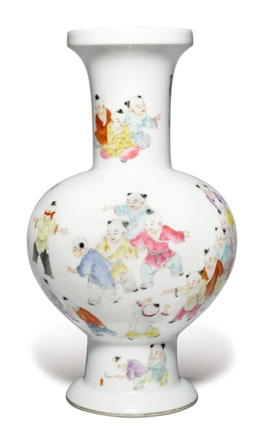 View full screen - View 1 of Lot 1150. A FAMILLE-ROSE 'BOYS' VASE, REPUBLIC PERIOD.