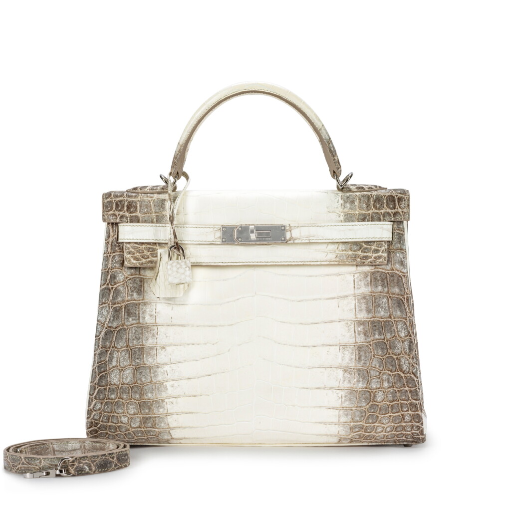 Voir en plein écran - Voir 1 du lot 157. White Matte Niloticus Crocodile Himalaya Kelly 32 Retourné Palladium Hardware, 2021.