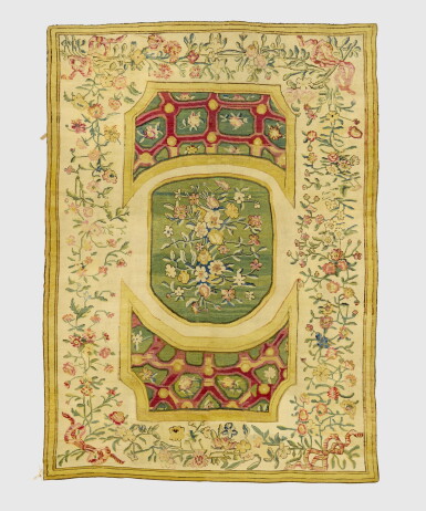 View full screen - View 1 of Lot 589. A Louis XV Aubusson Pile Carpet, Mid-18th Century.