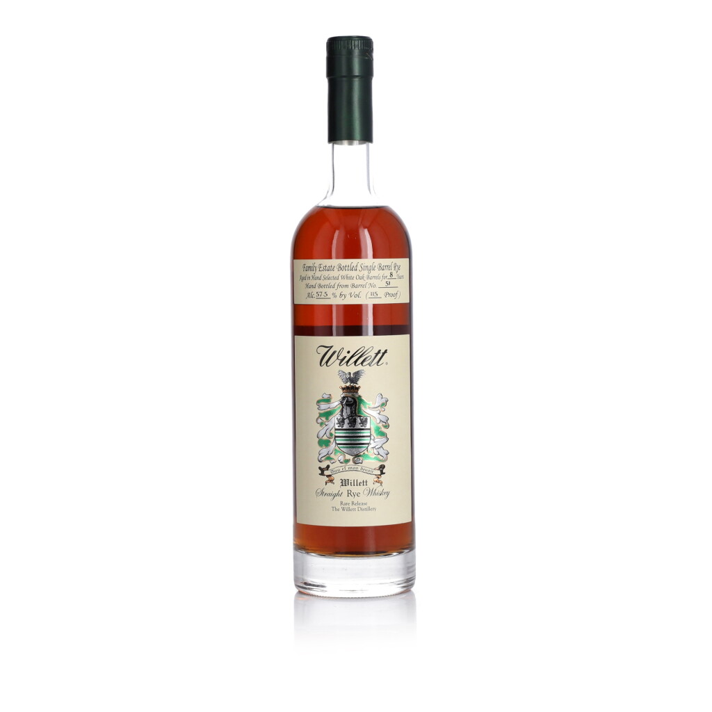 View full screen - View 1 of Lot 347. Willett Family Estate Single Barrel Rye 8 Year Old 115 Proof NV (1 BT 75cl).