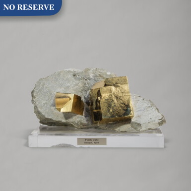 View full screen - View 1 of Lot 173. An Impressive Pyrite on Matrix.