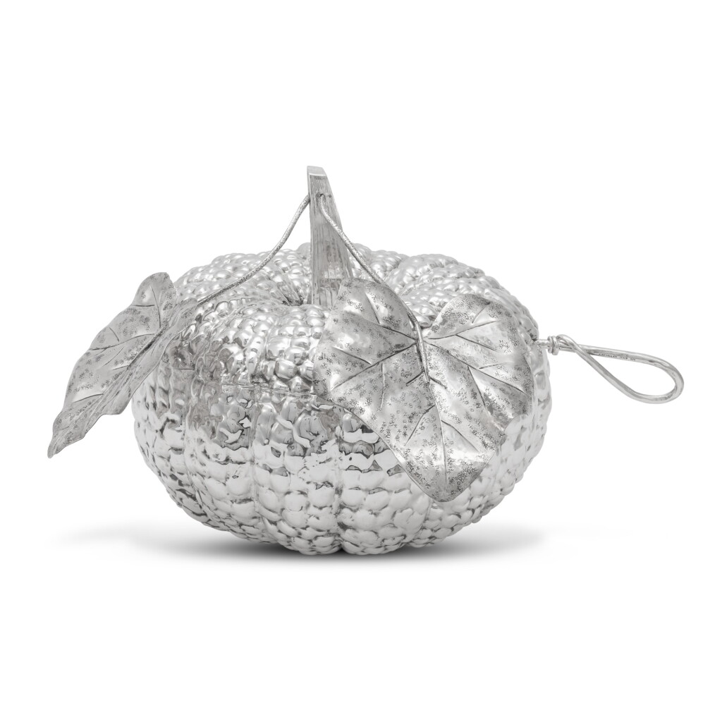 View full screen - View 1 of Lot 201. A Large Italian Silver Pumpkin Punch Bowl, Mario Buccellati, Milan, 20th Century.