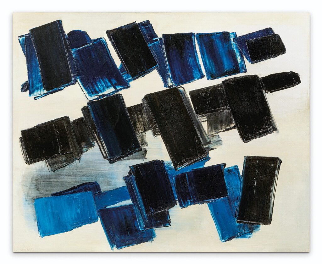 View full screen - View 1 of Lot 7. PIERRE SOULAGES | PEINTURE 130 X 162 CM, 14 AVRIL 1957.