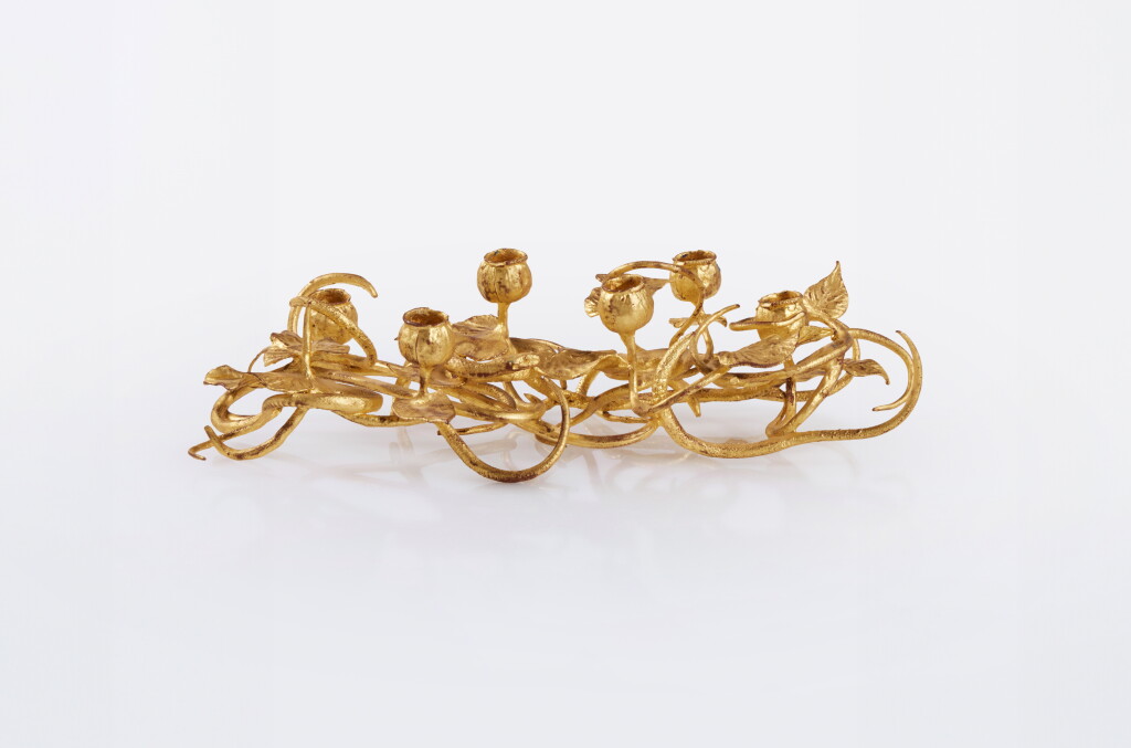 View full screen - View 1 of Lot 101. "Buisson d'Or" Candlestick.