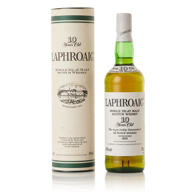 View full screen - View 1 of Lot 9522. Laphroaig 10 Year Old 40.0 abv NV (1 BT70).