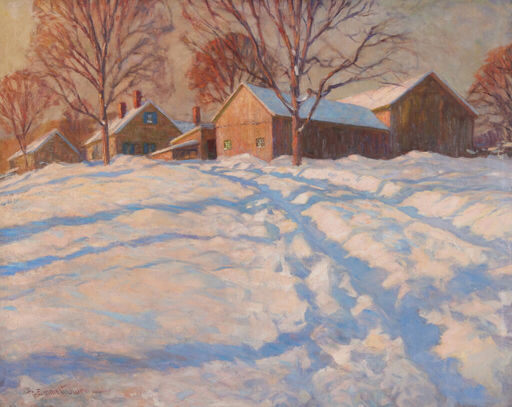 View full screen - View 1 of Lot 249. Road in Winter.