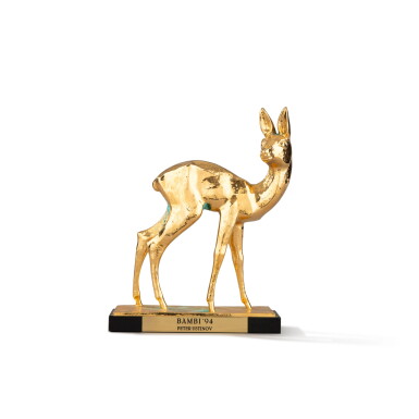 View full screen - View 1 of Lot 179. Peter Ustinov's Bambi Award, 1994 | Bambi Award de Peter Ustinov, 1994.