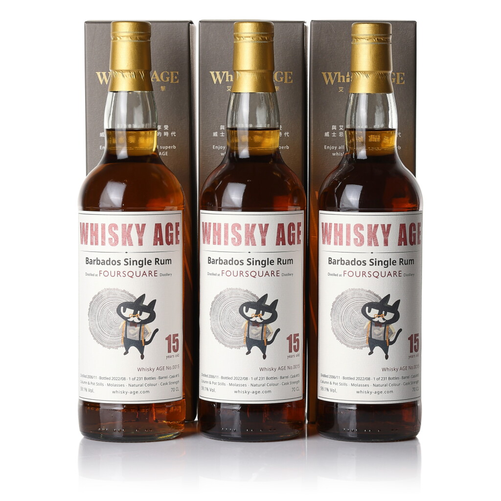 View full screen - View 1 of Lot 3442. Foursquare Barbados Single Rum Whisky Age 15 Year Old 59.1 abv 2006 (3 BT70).