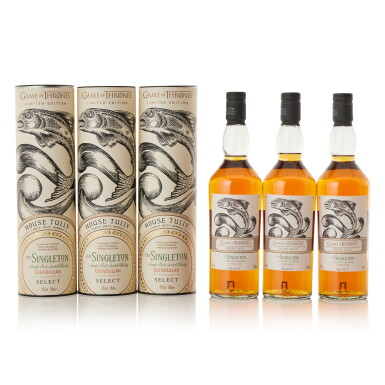 View full screen - View 1 of Lot 9692. The Singleton of Glendullan Select Game Of Thrones House Tully 40.0 abv NV (3 BT70).