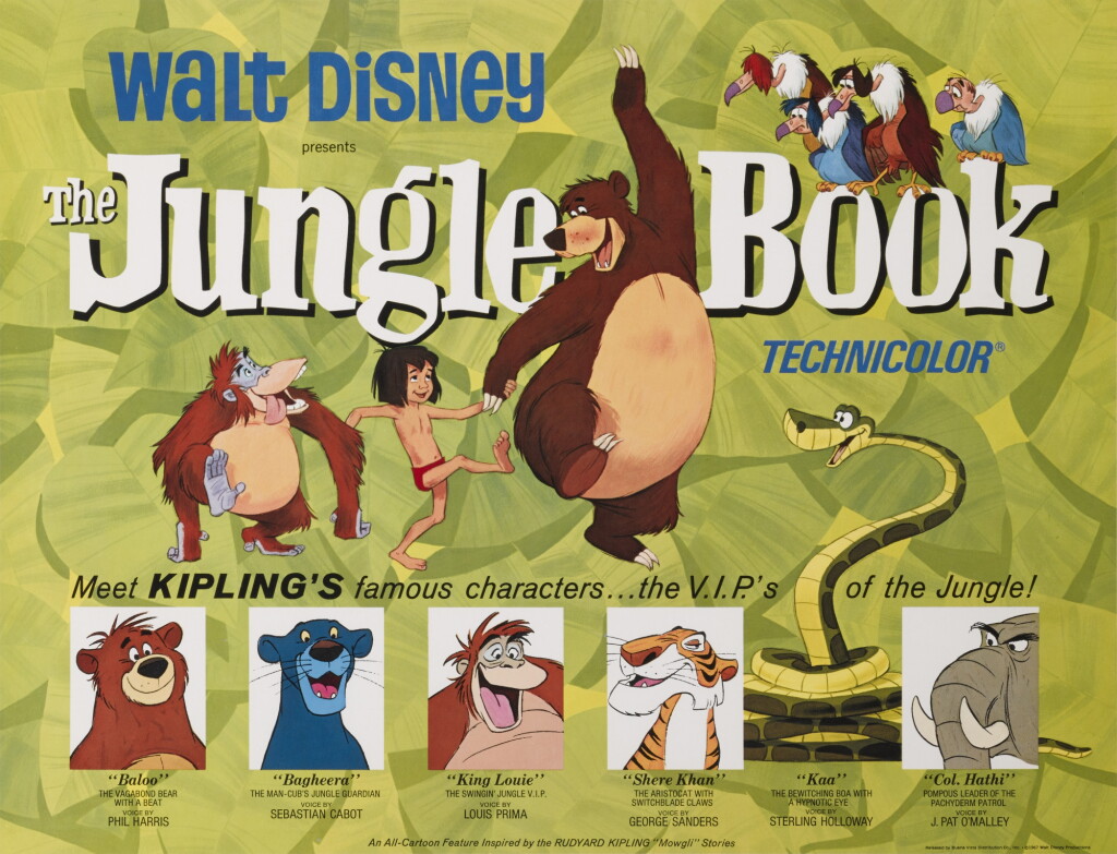 View full screen - View 1 of Lot 153. The Jungle Book (1967), poster, US.