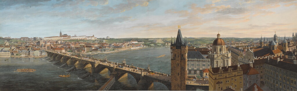 View full screen - View 1 of Lot 144. A panoramic view of Prague.